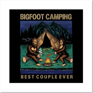 Bigfoot camping Posters and Art